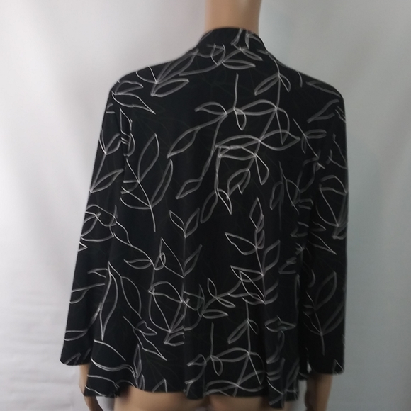 Roz & Ali opem black cardigan size L - Picture 3 of 4